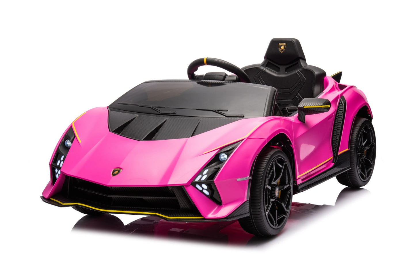 Licensed Lamborghini Revuelto Ride On Car for Kids, 12V Battery Powered Electric Vehicle, Remote Control Sports Car Toy with Music, Bluetooth, USB, Headlight, Purple