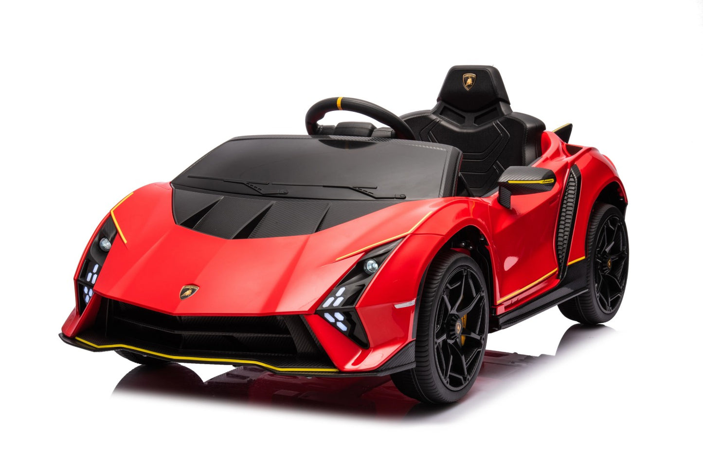 Licensed Lamborghini Revuelto Ride On Car for Kids, 12V Battery Powered Electric Vehicle, Remote Control Sports Car Toy with Music, Bluetooth, USB, Headlight, Purple