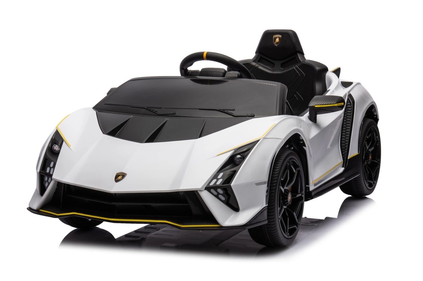 Licensed Lamborghini Revuelto Ride On Car for Kids, 12V Battery Powered Electric Vehicle, Remote Control Sports Car Toy with Music, Bluetooth, USB, Headlight, Purple